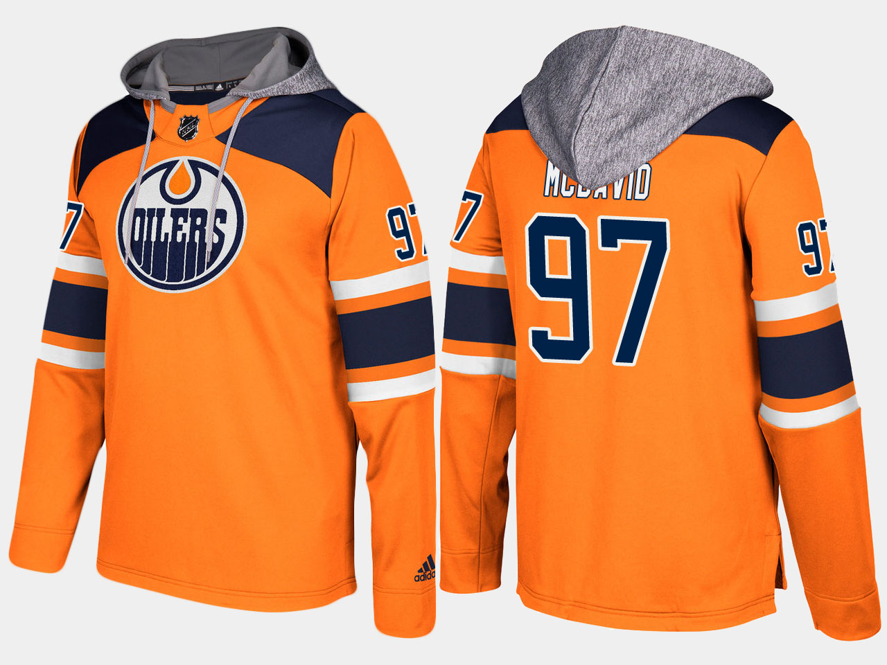 Men NHL Edmonton oilers #97 connor mcdavid orange hoodie